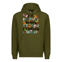 Army Green ive survived too many storms to bebothered by rain Premium Hoodie - MaliasSmallBusiness