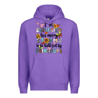 Purple ive survived too many storms to bebothered by rain Premium Hoodie - MaliasSmallBusiness