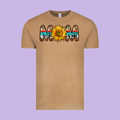 Mom Sunflower Vintage Tee Designed By Zillion Design Studio