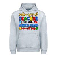 Heather Grey only a special teacher can hear what a child can n Urban Hoodie - Artiststas