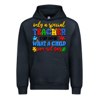 Navy only a special teacher can hear what a child can n Urban Hoodie - Artiststas
