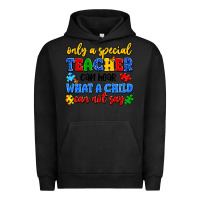 Pigment Black only a special teacher can hear what a child can n Urban Hoodie - Artiststas