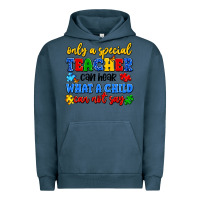Pigment Midnight Navy only a special teacher can hear what a child can n Urban Hoodie - Artiststas