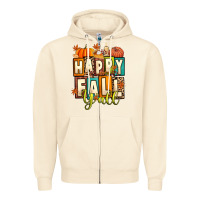 Sandshell happy fall y'all Zipper Hoodie - Artiststas