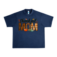 Navy thankful mom Urban Heavy Tee - texasbilliewilder