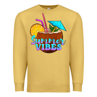 Antique Gold summer vibes coconut drink Premium Sweatshirt - Jasminsmagicworld