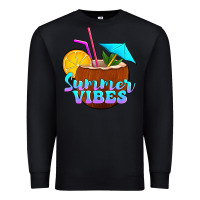 Black summer vibes coconut drink Premium Sweatshirt - Jasminsmagicworld