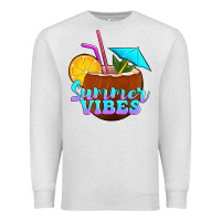 Oatmeal Heather summer vibes coconut drink Premium Sweatshirt - Jasminsmagicworld