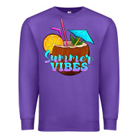 Purple summer vibes coconut drink Premium Sweatshirt - Jasminsmagicworld
