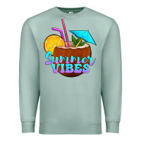 Seafoam summer vibes coconut drink Premium Sweatshirt - Jasminsmagicworld