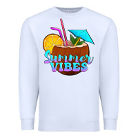 White summer vibes coconut drink Premium Sweatshirt - Jasminsmagicworld