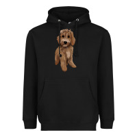 Black maltipoo Heavyweight Hoodie - BarkalooDesign