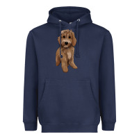 Navy maltipoo Heavyweight Hoodie - BarkalooDesign