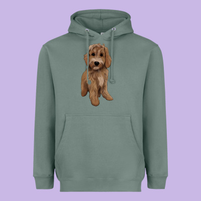 Maltipoo Heavyweight Hoodie Designed By Barkaloodesign