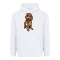 White maltipoo Heavyweight Hoodie - BarkalooDesign