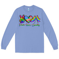 Colony Blue peace love equality Long Sleeve Tee - HRA Design Shop