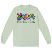 Matcha peace love equality Long Sleeve Tee - HRA Design Shop