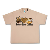 Peace Love Coffee Urban Heavy Tee | Teevron