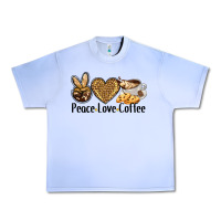 Grape Ice peace love coffee Urban Heavy Tee - BarkalooDesign