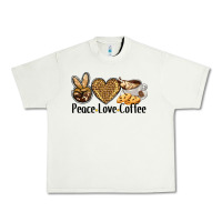 Pistachio peace love coffee Urban Heavy Tee - BarkalooDesign