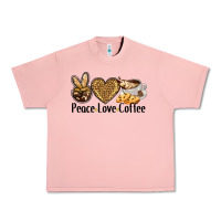 Salmon peace love coffee Urban Heavy Tee - BarkalooDesign