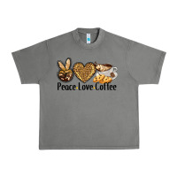 Tornado peace love coffee Urban Heavy Tee - BarkalooDesign