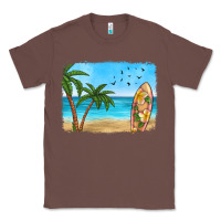Chestnut beach background Classic Tee - HRA Design Shop