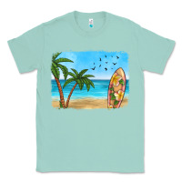 Beach Background Classic Tee | Teevron