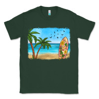 Sports Green beach background Classic Tee - HRA Design Shop