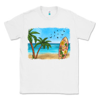 White beach background Classic Tee - HRA Design Shop