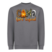 Storm camp fire legend with fire Heavyweight Sweatshirt - texasbilliewilder