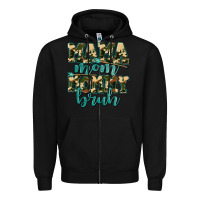 Black mama mom mommy bruh with arrow Zipper Hoodie - AdoDesignShop
