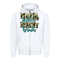 White mama mom mommy bruh with arrow Zipper Hoodie - AdoDesignShop