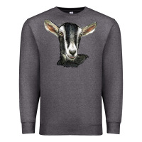 Charcoal Heather alpine goat head Premium Sweatshirt - LillyAllenDesigns