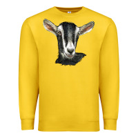 Lemon alpine goat head Premium Sweatshirt - LillyAllenDesigns