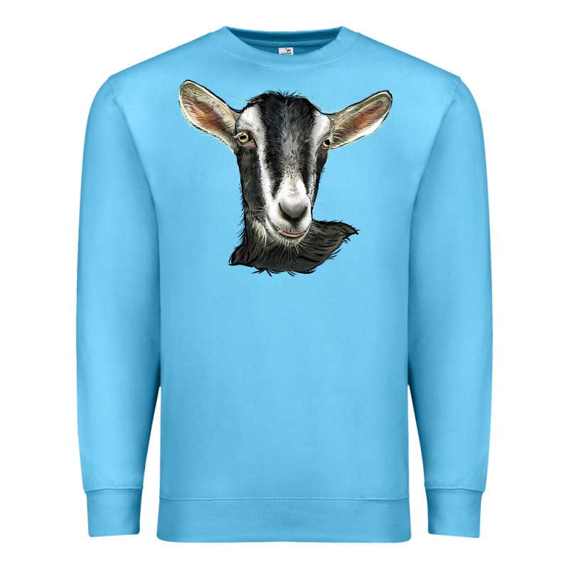 Alpine Goat Head Premium Sweatshirt by LillyAllenDesigns | Teevron
