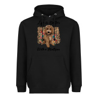 Black life is better with a maltipoo Heavyweight Hoodie - BarkalooDesign