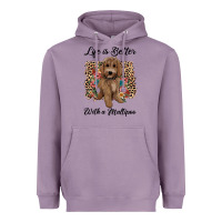 Lavender life is better with a maltipoo Heavyweight Hoodie - BarkalooDesign