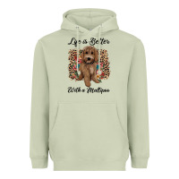 Matcha life is better with a maltipoo Heavyweight Hoodie - BarkalooDesign