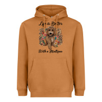 Meerkat life is better with a maltipoo Heavyweight Hoodie - BarkalooDesign