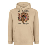 Mushroom life is better with a maltipoo Heavyweight Hoodie - BarkalooDesign