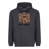 Smoke life is better with a maltipoo Heavyweight Hoodie - BarkalooDesign