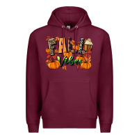 Burgundy fall vibes Premium Hoodie - MaliasSmallBusiness