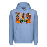 Colony Blue fall vibes Premium Hoodie - MaliasSmallBusiness