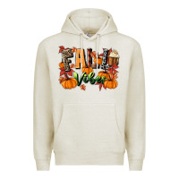 Oatmeal Heather fall vibes Premium Hoodie - MaliasSmallBusiness