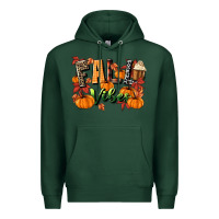 Sports Green fall vibes Premium Hoodie - MaliasSmallBusiness