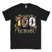 Black happy 100 day of school american football baseball Classic Tee - RacoonDesign