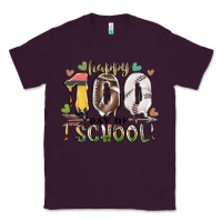 Plum happy 100 day of school american football baseball Classic Tee - RacoonDesign
