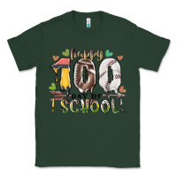 Sports Green happy 100 day of school american football baseball Classic Tee - RacoonDesign