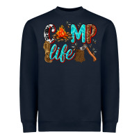 Navy camp life Heavyweight Sweatshirt - texasbilliewilder